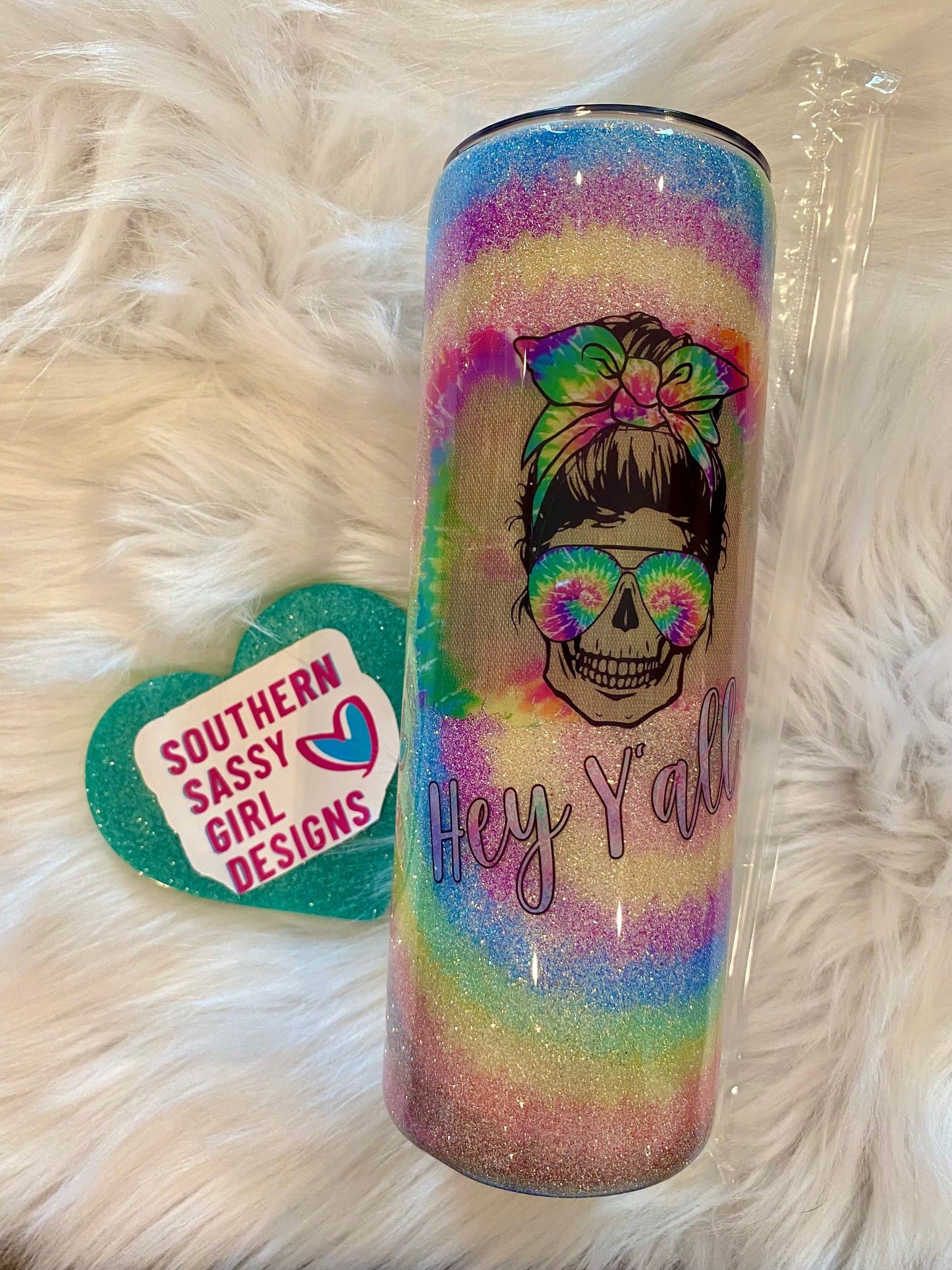 Tye Dye Skull #13